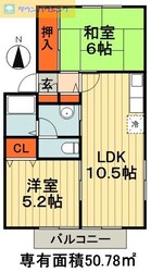 グレイスパティオ２の物件間取画像